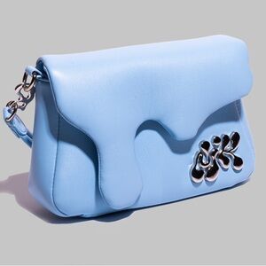 RARE!! DRIP BAG - NWOTs Blue Shoulder Bag with chrome Accents